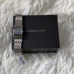 BCBG MaxAzria stainless steel bracelet watch